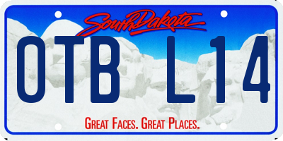 SD license plate 0TBL14