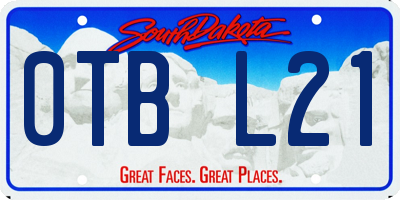 SD license plate 0TBL21