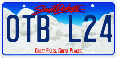 SD license plate 0TBL24