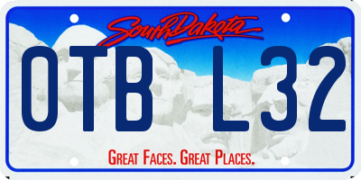 SD license plate 0TBL32