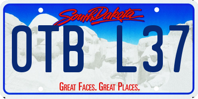 SD license plate 0TBL37