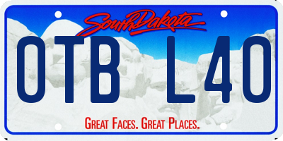 SD license plate 0TBL40