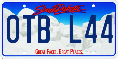 SD license plate 0TBL44