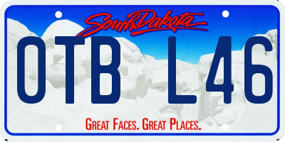 SD license plate 0TBL46