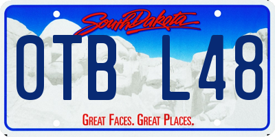 SD license plate 0TBL48