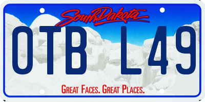 SD license plate 0TBL49