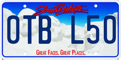 SD license plate 0TBL50