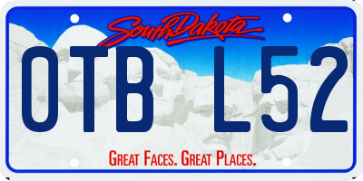 SD license plate 0TBL52