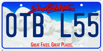 SD license plate 0TBL55