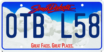 SD license plate 0TBL58