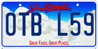 SD license plate 0TBL59