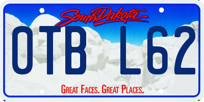 SD license plate 0TBL62