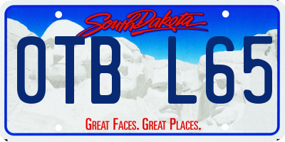 SD license plate 0TBL65
