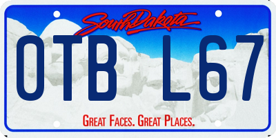 SD license plate 0TBL67