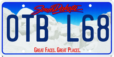 SD license plate 0TBL68