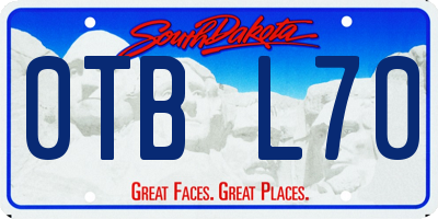 SD license plate 0TBL70