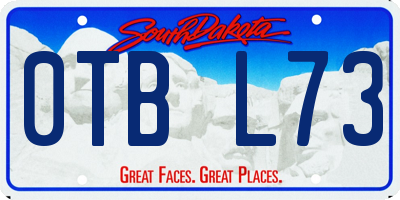 SD license plate 0TBL73