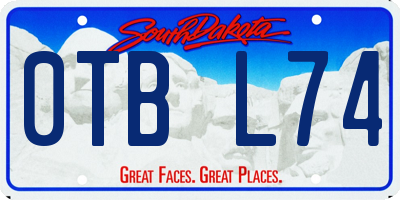 SD license plate 0TBL74