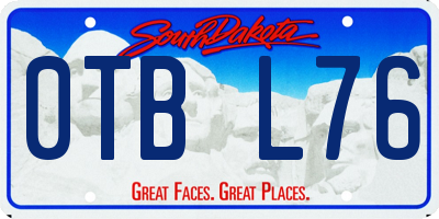 SD license plate 0TBL76