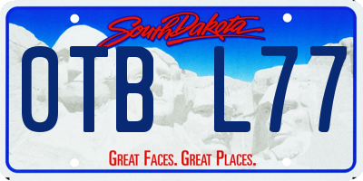 SD license plate 0TBL77