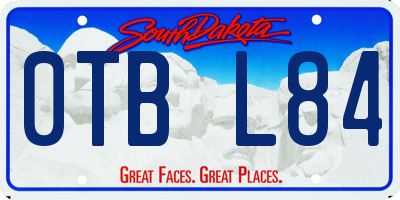 SD license plate 0TBL84