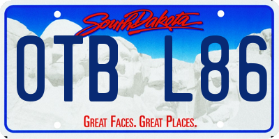 SD license plate 0TBL86