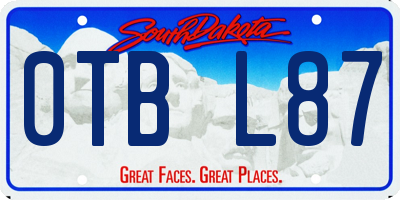 SD license plate 0TBL87