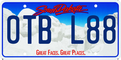 SD license plate 0TBL88