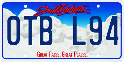 SD license plate 0TBL94
