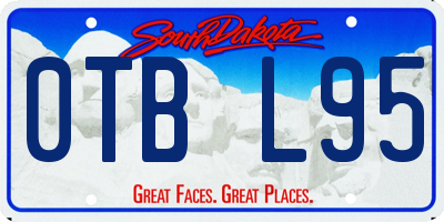 SD license plate 0TBL95