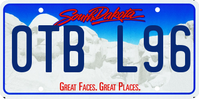 SD license plate 0TBL96