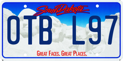 SD license plate 0TBL97