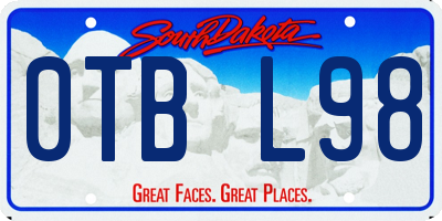 SD license plate 0TBL98