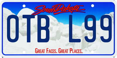 SD license plate 0TBL99
