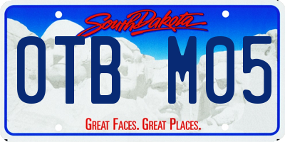 SD license plate 0TBM05