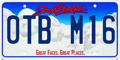 SD license plate 0TBM16