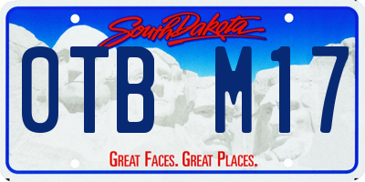 SD license plate 0TBM17