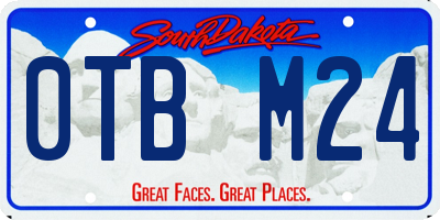 SD license plate 0TBM24
