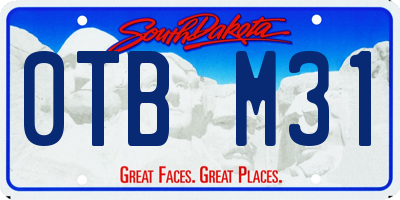 SD license plate 0TBM31