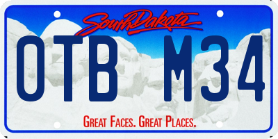 SD license plate 0TBM34