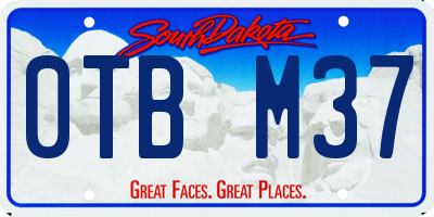 SD license plate 0TBM37