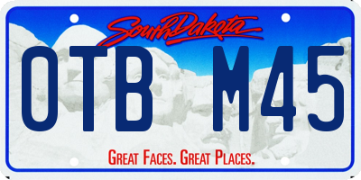 SD license plate 0TBM45