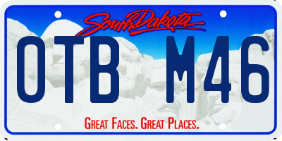 SD license plate 0TBM46