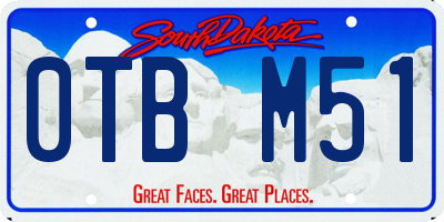 SD license plate 0TBM51