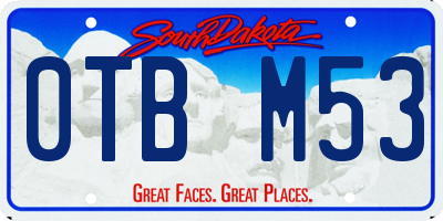 SD license plate 0TBM53