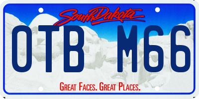 SD license plate 0TBM66