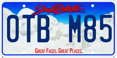 SD license plate 0TBM85