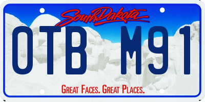 SD license plate 0TBM91
