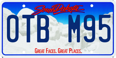 SD license plate 0TBM95
