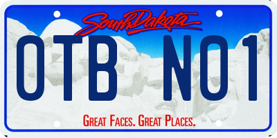 SD license plate 0TBN01